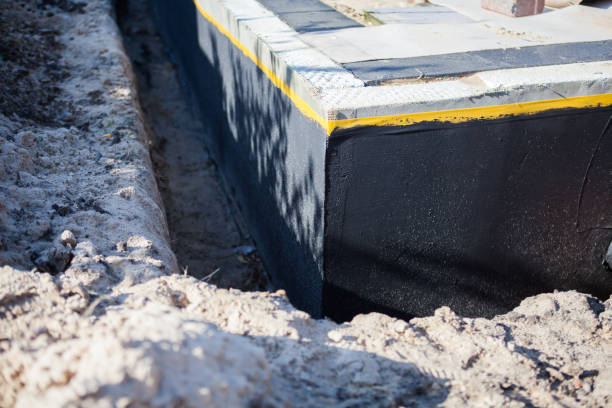 Professional Basement Waterproofing technician working in Vernon, WI